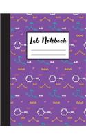 Lab Notebook: A Laboratory Notebook For Student With 1/4 inches Graph Paper Notebook
