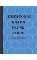 Hexagonal Graph Paper Large Notebook