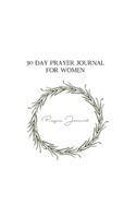 30 Day Prayer Journal For Women