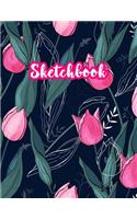 Sketchbook: Cute Drawing Note Pad and Sketch Book for Kids, Girls and Adult - Large 8.5 x 11 Matte Cover with White Interior (Perfect for Sketching, Coloring, W