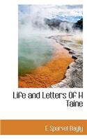 Life and Letters of H Taine