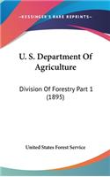 U. S. Department Of Agriculture