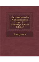 Germanistische Abhandlungen, Issue 1