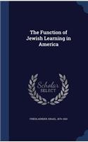 Function of Jewish Learning in America
