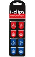 Iclip Mag Bkmk Keep Calm/Carry on