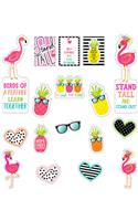 Simply Stylish Tropical Motivational Mini Bulletin Board Set