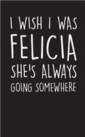 I Wish I Was Felicia She's Always Going Somewhere