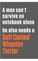 A man can't survive on notebook alone he also needs a Soft Coated Wheaten Terrier