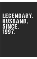 Legendary Husband Since 1997 Geschenk Hochzeitstag: 120 Pages 6 'x 9' -Dot Graph Paper Journal Manuscript - Planner - Scratchbook - Diary