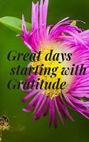 Great days starting with gratitude journal dairy make gratitude