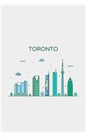 Toronto Minimalist Travel Notebook [Lined] [6x9] [110 pages]