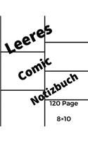 Leeres Comic-Notizbuch