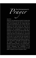 Entrepreneur's Prayer Blank Lined Journal 7x10