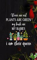 Roses Are Red Plants Are Green My Buds Are My Babies I Am Their Queen