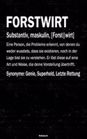 Forstwirt Notizbuch