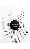 Notebook Lined: Circular halftone dots: Notebook Journal Diary, 120 pages, 8" x 10"