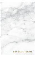 Dot Grid Journal: Marble + Gold Notebook - 110-Page Small Dot Grid Journal for Drawing Doodling Journaling Writing Notes - 6 X 9 Matte Softback Cover
