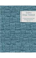 Knitters Design Notebook 2: 3 Ratio Knitting Graph Paper: 100 Pages (50 Sheets); 8.5 X 11; Seafoam Blue Cover