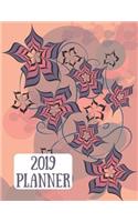 2019 Planner: Pink and Mauve Flowers Design 2019 Weekly Planner with to Do Lists and Dot Grid Note Pages