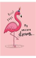 Flamingo Notebook: Blank Lined Journal, Softcover (6x9 Inches) with 120 Pages