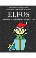 Livro para colorir para crianças de 4-5 anos (Elfos)