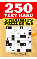 250 Very Hard Straights Puzzles 9x9