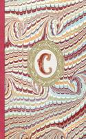 Bullet Journal - C Monogram: 8.5"x 11" Dot Grid 150 pages Paperback(Dot Grid Bullet Journal - Bujo for Beginners)