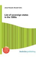 List of Sovereign States in the 1980s
