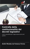 Controllo della costituzionalità dei decreti legislativi