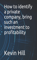 How to identify a private company, bring such an investment to profitability