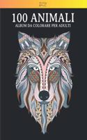 100 Animali - Album da colorare per adulti