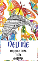 Malbuch Riese - Mandala - Tiere - Delfine