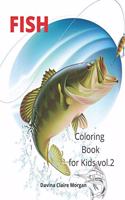 Fish Coloring Book for Kids vol.2