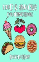 Food & Snacks Coloring Book