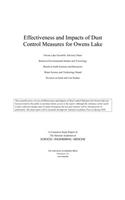 Effectiveness and Impacts of Dust Control Measures for Owens Lake