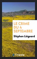 Le Crime Du 4 Septembre