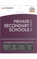 Private Secondary Schools 2017-18