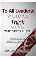 To All Leaders