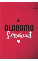 Alabama Sweetheart: 6x9 120-page lined and blank notebook journal notepad scribble book diary workbook for born and raised people from Alabama