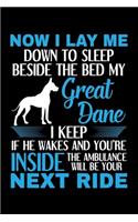 Now I Lay Me Down to Sleep Beside the Bed My Great Dane I Keep