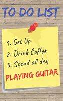 To Do List Playing Guitar Blank Lined Journal Notebook: A daily diary, composition or log book, gift idea for people who love to play guitar!!