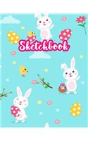 Sketchbook: Cute Drawing Note Pad and Sketch Book for Kids, Girls and Adult - Large 8.5 x 11 Matte Cover with White Interior (Perfect for Sketching, Coloring, W