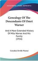 Genealogy Of The Descendants Of Omri Warner