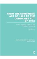 From the Companies Act of 1929 to the Companies Act of 1948 (RLE: Accounting)