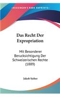 Das Recht Der Expropriation