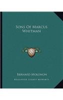 Sons Of Marcus Whitman