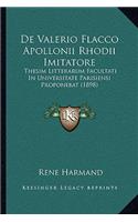 de Valerio Flacco Apollonii Rhodii Imitatore
