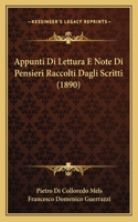 Appunti Di Lettura E Note Di Pensieri Raccolti Dagli Scritti (1890)