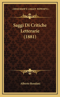 Saggi Di Critiche Letterarie (1881)