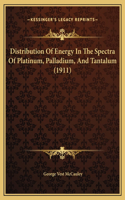 Distribution Of Energy In The Spectra Of Platinum, Palladium, And Tantalum (1911)